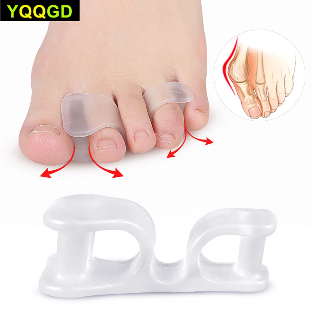 1Pair Toe Separators for Overlapping Toes, Toes Bunion Corrector Hallux Valgus Corrector Splint Toes Straighteners Pain Relief