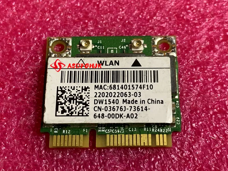 

Оригинальная беспроводная Wi-Fi карта BROADCOM BCM943328HM4L для DELL DW1540 03676J N 300M