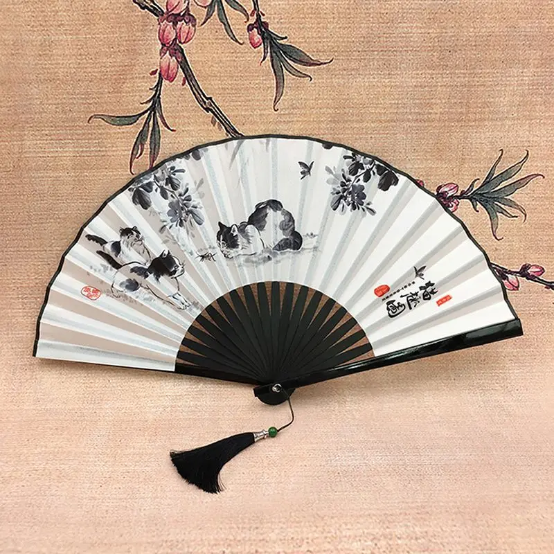 Summer Vintage Bamboo Folding Hand Held Flower Fan Chinese Dance Party Pocket Gifts Wedding Colorful Dropshipping Summer Vintage Bamboo Folding Hand Held Flower Fan Chinese Dance Party Pocket Gifts Wedding Colorful Dropshipping