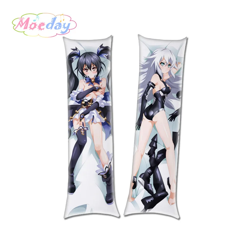 Нептун Hyperdimension Neptunia Nepgear черное сердце блан обнимая наволочка - Цвет: Красный
