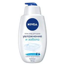 Гель-уход для душа «Увлажнение и забота» Nivea, 750 мл