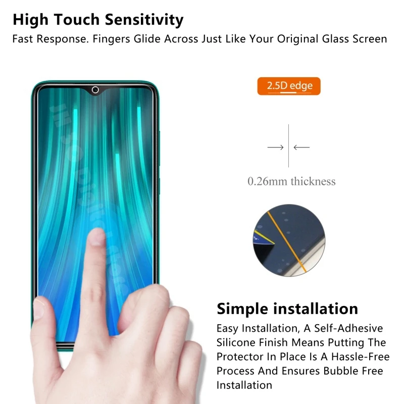 2 шт протектор экрана закаленное стекло для Xiaomi Redmi 8A 9H 2.5D Взрывозащищенная защитная стеклянная пленка для Redmi 8