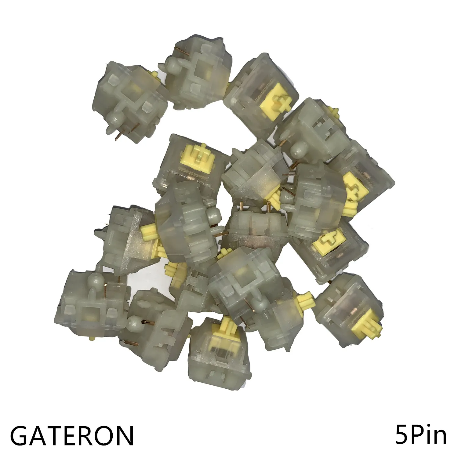 Gateron 5Pin молочно желтые переключатели черный красный коричневый синий прозрачный