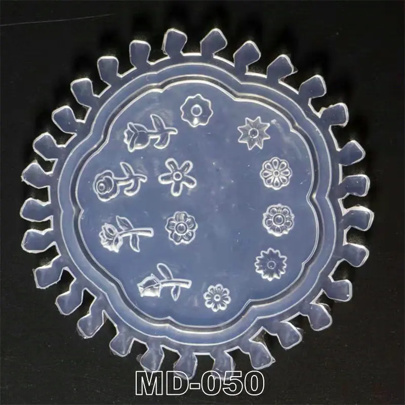 3D Carving Silicone Nail Mold Stamping Template Camellia/Shell/Bow Tie/Star Pattern DIY UV Gel Acrylic Crystal MD040-MD051