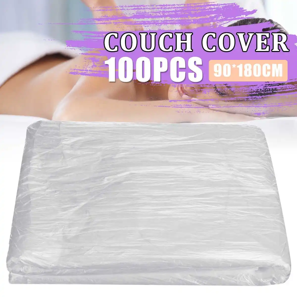 100 шт./компл. водонепроницаемый маслостойкий спа для массажной Кровати Покрывало