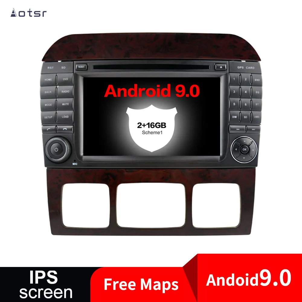Sale Android 9.0 Car DVD Player GPS For Mercedes-Benz CL-Class W215 S-Class W220 Auto Stereo Radio Car Multimedia Player 4G Head Unit 5