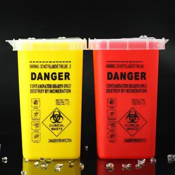 

Barbershop Disposable Blade Tattoo Needles Square Waste Storage Box Container Specially designed for storing needles, and so on.