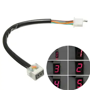 

Universal Motorcycle Color Coded Wiring LED Digital Gear Indicator Display Waterproof Panel Shift Lever Sensor