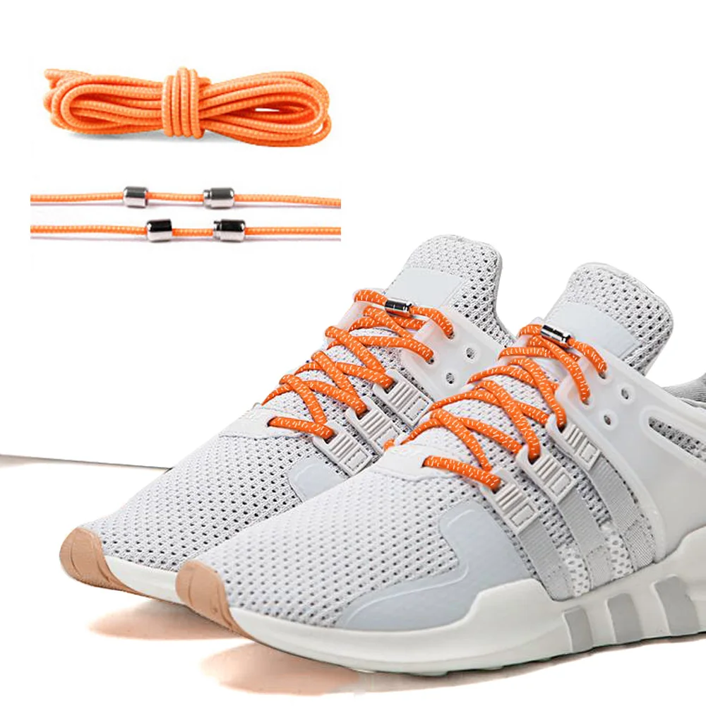 2 шт. эластичные круглые шнурки без шнурков с пряжкой для детей и взрослых