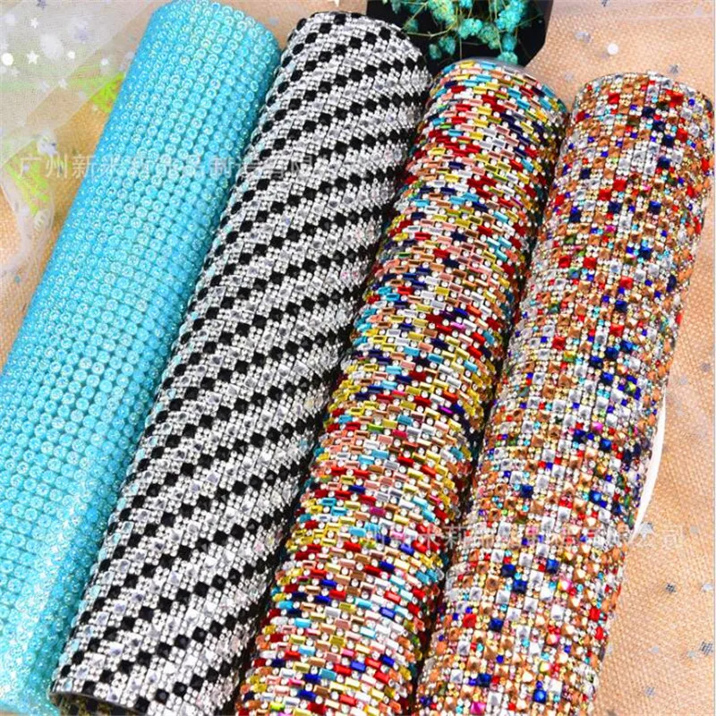 (24cmx40cm) x 2pieces SS8 Hot melt glue hot-fix Rhinestones paster Trimming back rhinestones sticker HH141 | Дом и сад
