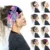 Широкий Стрейч Повязки 2020 Женщины Печати Headwrap Тюрбан Головные Уборы Милые Повязки Для Волос Корейские Широкие Повязки Аксессуары Для Волос