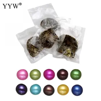 

10PCs/Lot Freshwater Pearl Beads Cultured Love Wish Pearl Beads Oyster Sexy jewelry Pearl Rice mixed colors 7-8mm