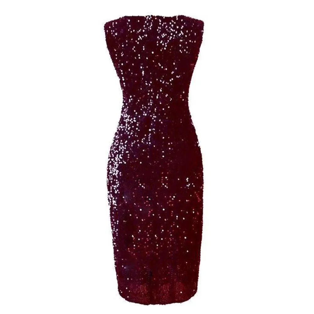 OMSJ Для женщин пикантное Платье Vestidos De Fiesta без рукавов с пайетками вечерние платье на свадьбу, на выпускной, торжественное платье женское платье Лидер продаж