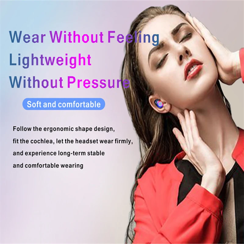 TWS M12 Wireless Bluetooth Earphone with Microphone Sports Waterproof Headphones Headsets Touch Control Music Earbuds For Phone