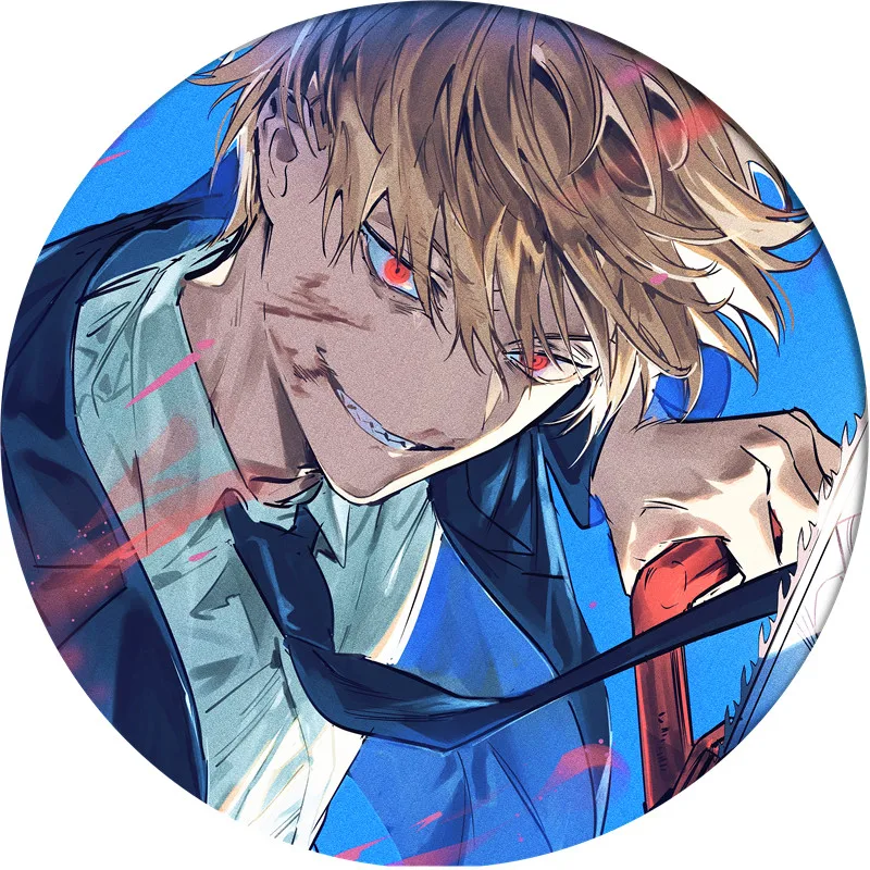 Anime Chainsaw Man Badge Makima Brooch Pin Cosplay Badges For Cloth Backpack Cosplay Anime Accessories