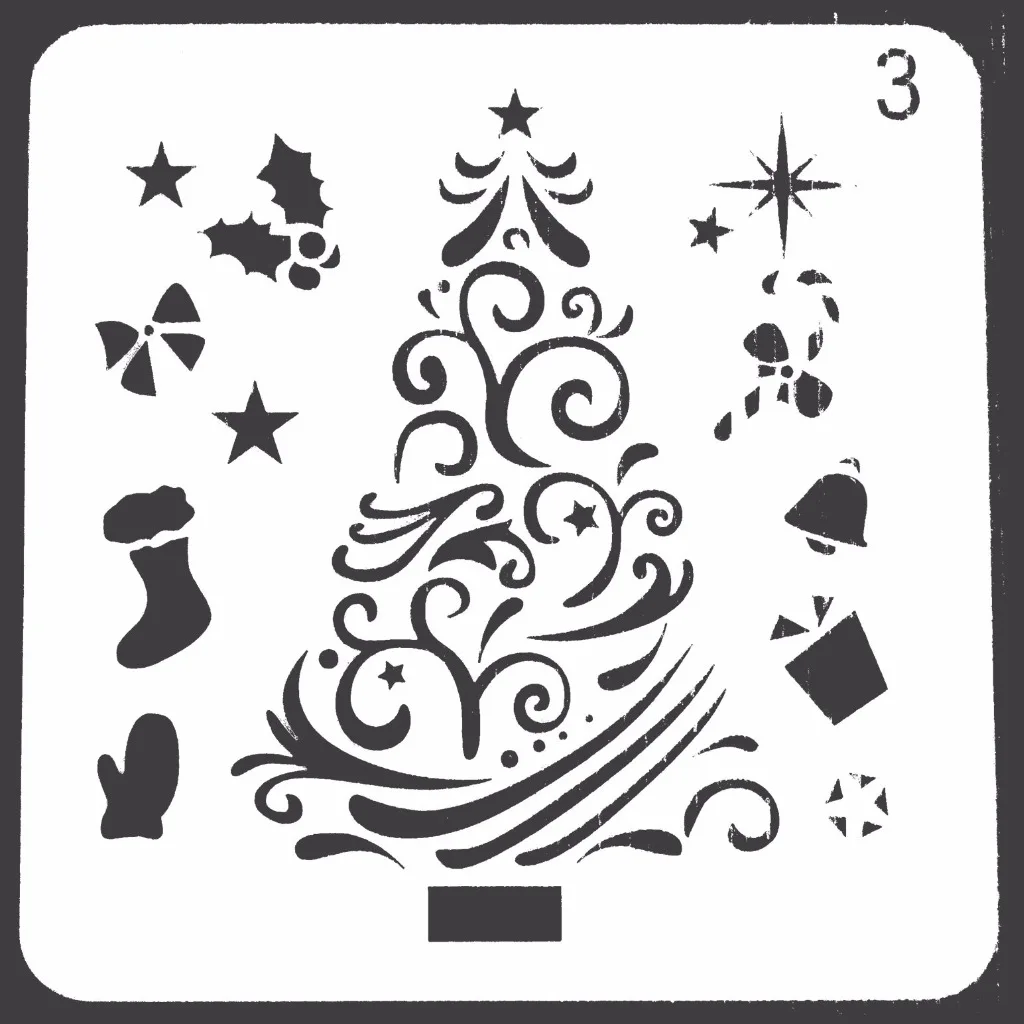 Merry Christmas Layering трафареты для рисунки на стену Скрапбукинг штамп декоративные украшения тисненая картонная открытка шаблон