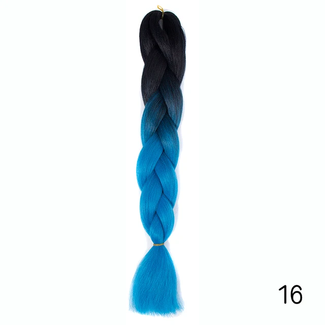 Hair Braid Synthetic Jumbo False Braid Pre Stretched Afro Wholesale Ombre Braiding Hair Extensions  Color Dreadlocks #31