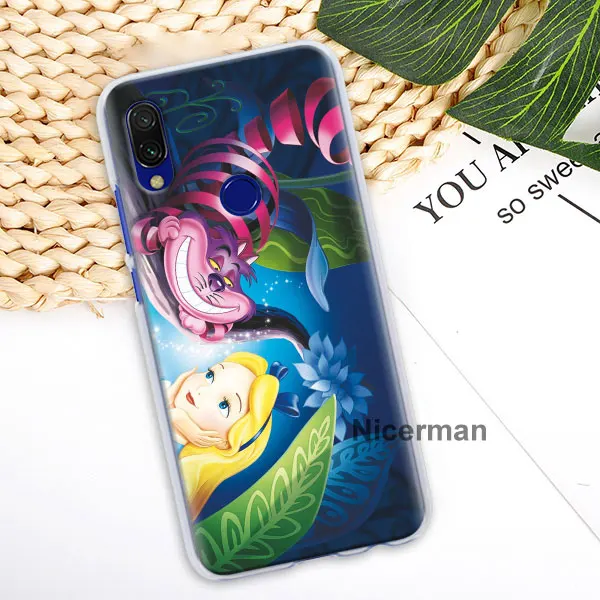 H01 Чехол для телефона с изображением кошки Алисы в стране чудес для Redmi Note 6 7 8 Pro Redmi K20 Pro 5 6 7 6A 7A 8A Y3 S2 GO 8T Твердый Чехол - Цвет: H01