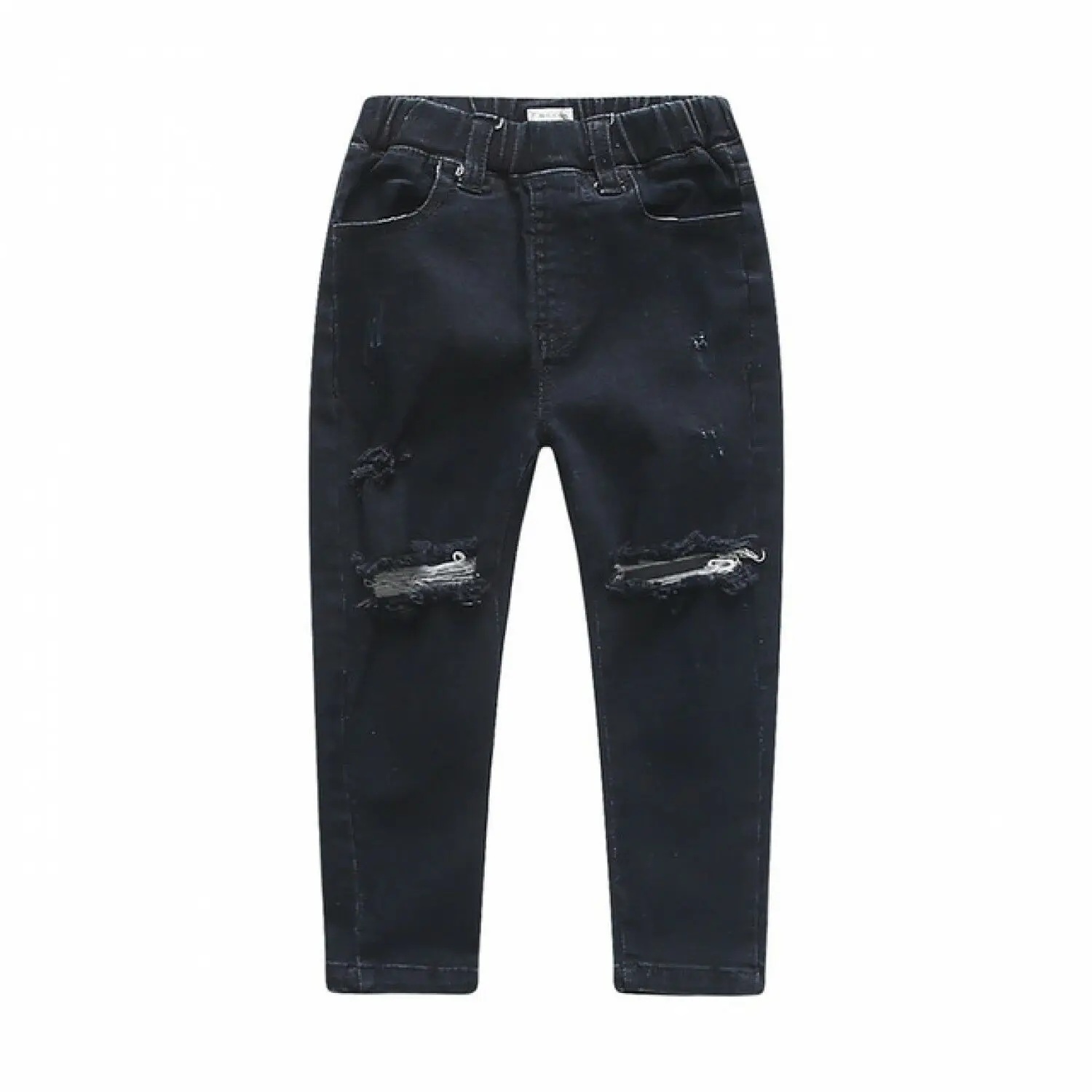 childrens black ripped skinny jeans