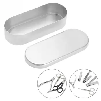 

Aluminum Refillable Containers Nail Sterilizer Box Crafts Jars Box Cosmetic Art Tools Makeup Empty Silver Container Nail Ti M4K6