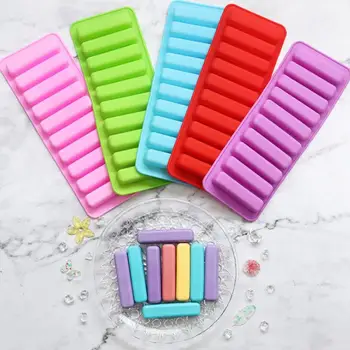 

Reusable Ice Cream Tools Popsicle Holder 10 Cube Tray Freeze Ice Mould Jelly Chocolate Cookies Mold LX2281