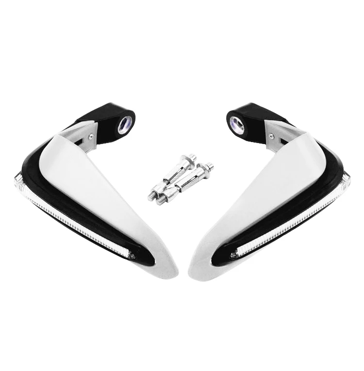Белый Мото rcycle handguard мото руль ручной защиты для honda xr 400 z800 kawasaki yamaha Virago suzuki ltr 450 yamaha fjr 1300 - Цвет: Белый