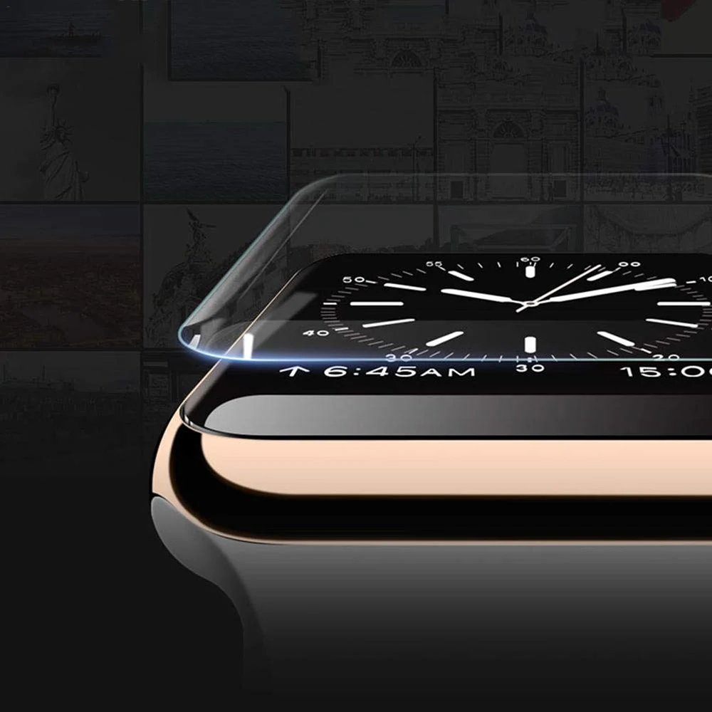 Полностью Защитная Гидрогелевая пленка для Apple watch защита экрана 42 мм 44 мм 40 мм 38 мм для iwatch 5 4 3 2 1 пленка не закаленное стекло