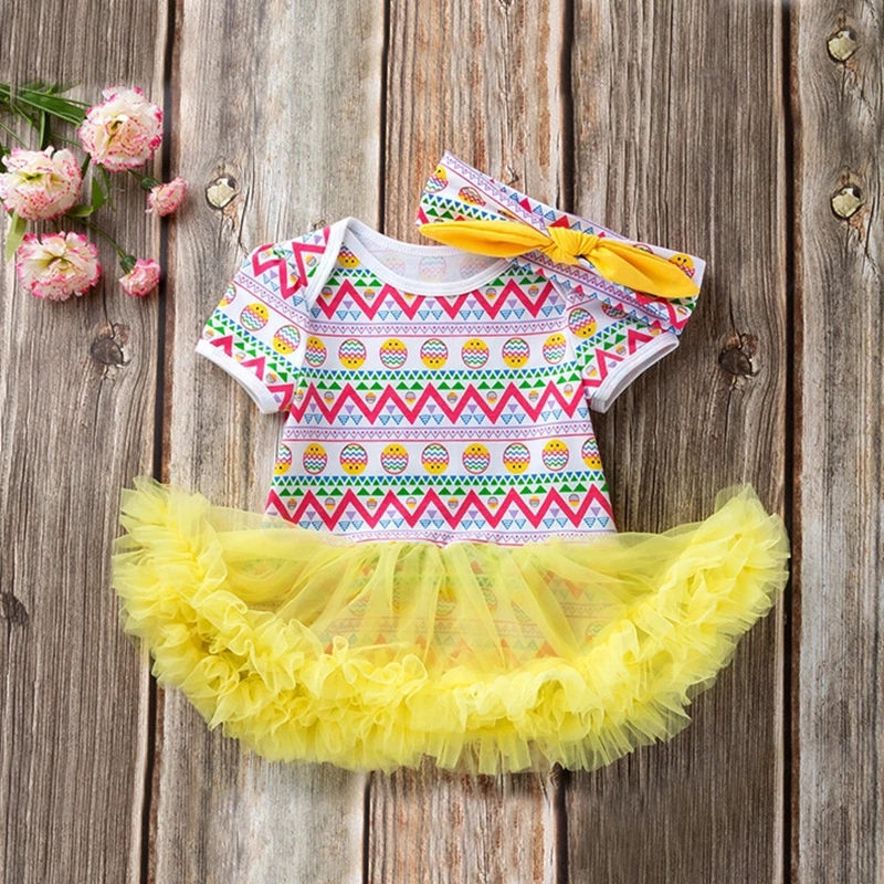 Модный весенний ярко-желтый волнистый полосатый Пасхальный костюм с яйцами