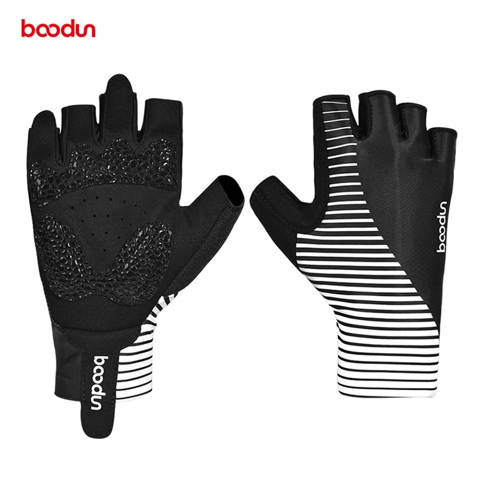 New Men Women Cycling Gloves Half Finger Shockproof Summer Breathable Road Bike Gloves Anti-slip Elastic Bicycle MTB Gloves