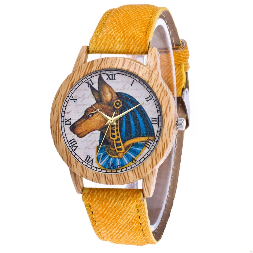 Детские Кварцевые часы в стиле ретро мужские черные парусиновые на ремешке с