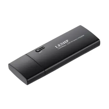 

LESHP 1200Mbps 11AC Dual Band USB 3.0 Wireless Wi-Fi Network Adapter Wide Range Compatibility Quick Installation Black
