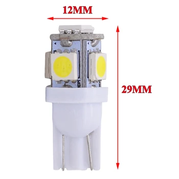 

20PCS LED W5W T10 194 168 COB 8SMD Led Parking Bulb Auto Wedge Clearance Lamp CANBUS Silica Bright White License Light Bulbs