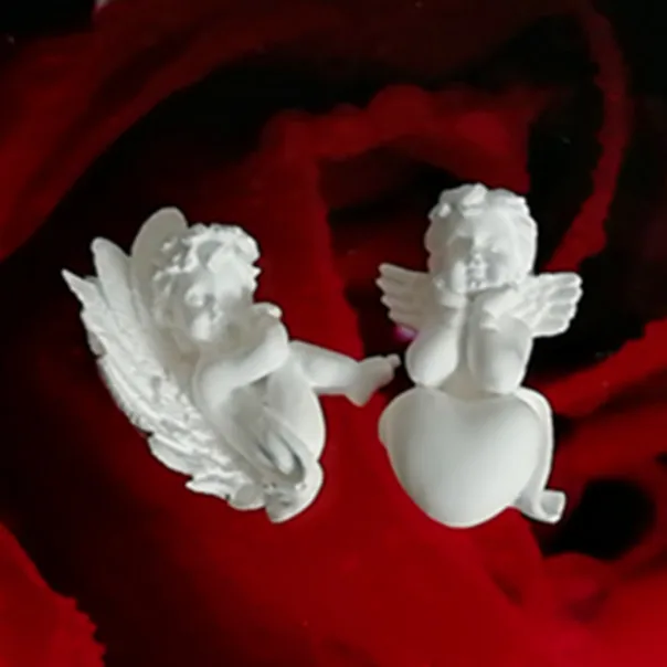 Маленькая 3D Angel силиконовая форма для шоколада Сделай Сам ароматерапия гипсовые формы для работы с сахарной мастикой формы для выпечки
