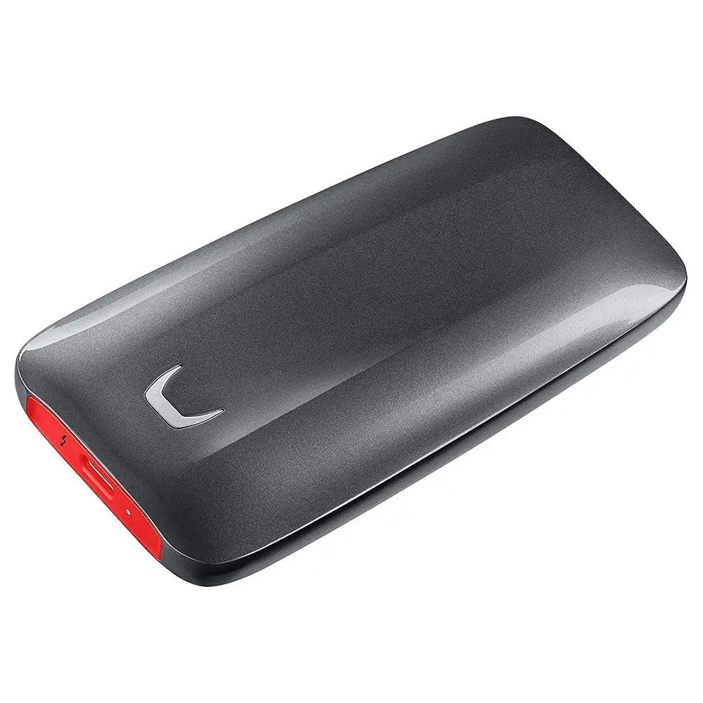 Черный SAMSUNG Внешний SSD X5 500 Гб 1 ТБ 2 ТБ Thunderbolt 3 NVMe внешний жесткий диск для настольных ПК скорость чтения до 2800 Мб/сек - Цвет: Черный