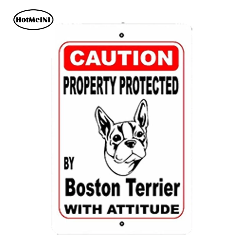 HotMeiNi 12 см X 8 автомобильный Стайлинг водонепроницаемое свойство защищено Boston Terrier