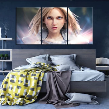 

League of Legends Cartoon CG Lux Game Poster Paintings Canvas Art for Room Wall Decor