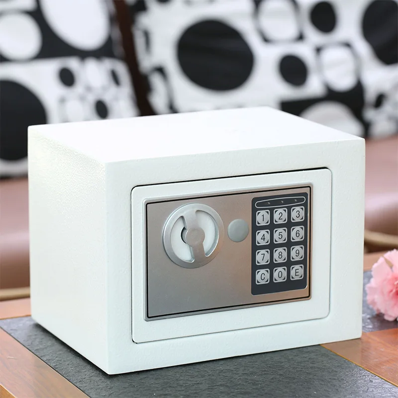 Caja de Seguridad Digital Mini cajas fuertes acero dinero banco pequeño hogar contraseña clave Caja de Seguridad mantener efectivo joyería documento