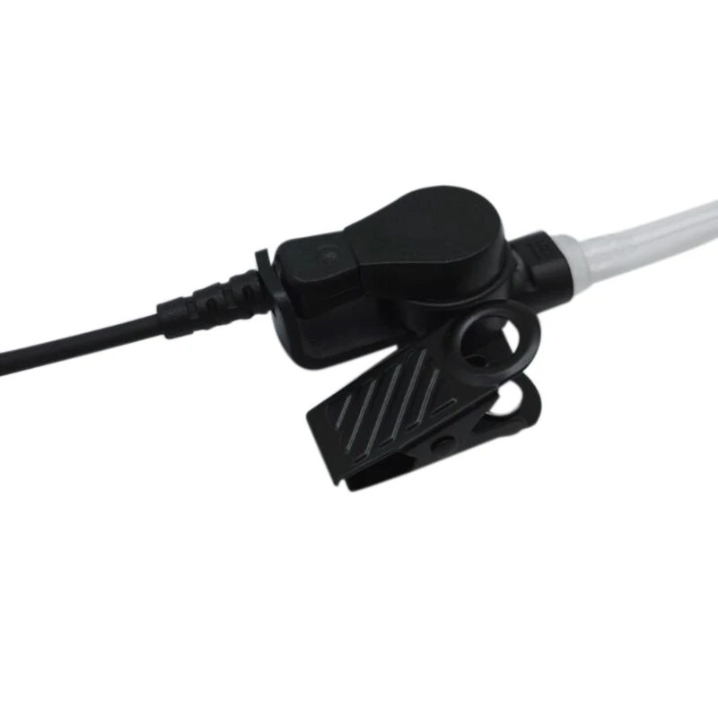 RHF 617-1N 3.5mm RECEIVER/LISTEN ONLY Surveillance Headset Earpiece with Clear Acoustic Coil Tube Earbud Audio Kit