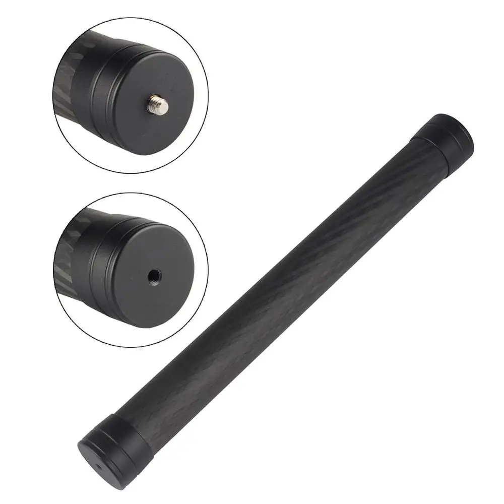 Профессиональный карбоновый удлинитель палка 1/4 ''3/8 резьбы стабилизатор для удочки монопод для DJI Ronin S Moza Air 2 Zhiyun Crane 2