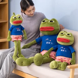 60/80/100cm kawaii bonito anime japonês travesseiro boneca sapo triste brinquedo de pelúcia decoração do quarto carro suprimentos do bebê feriado presente aniversário