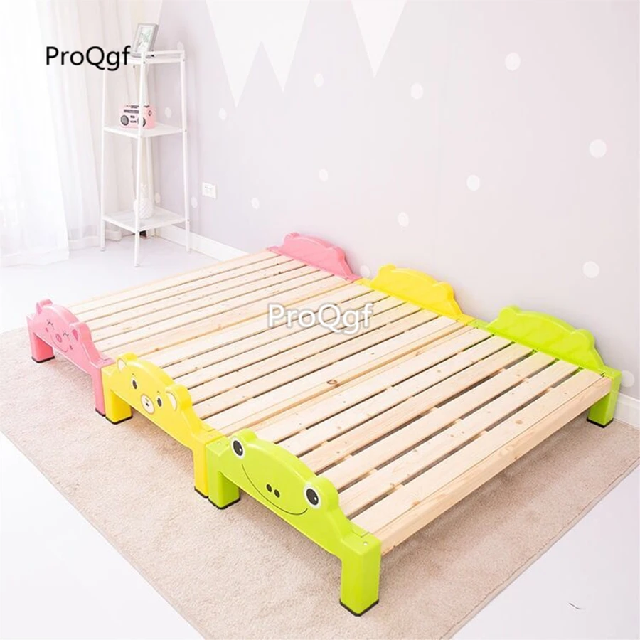ProQgf 1Pcs A Set Children nursery school pink green yellow Bed only bed price