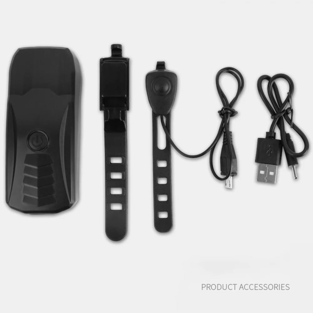Водонепроницаемый USB зарядное Освещение рог один самостоятельно горный велосипед охранная сигнализация фара велосипедный ночной езды оборудование