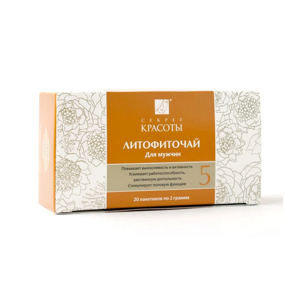 Литофиточай &quotСекрет красоты&quot №5 &quotДля мужчин&quot 40 г|Товары для похудения| |