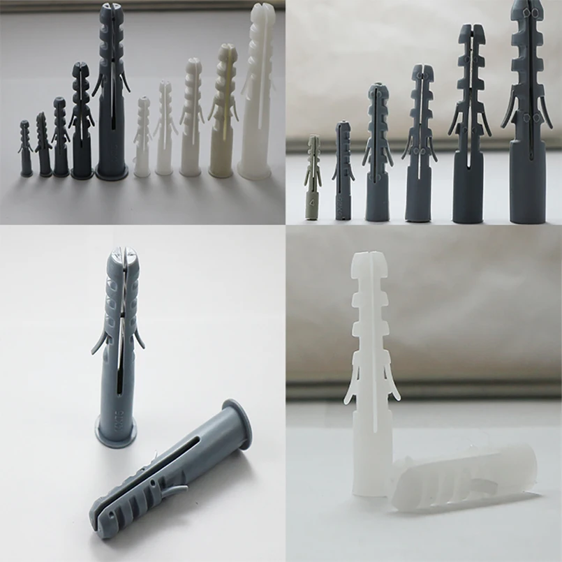 fish expand nail wall plug plastic anchor 4x20 5x25 6x30 7x35 8x40 10x50 12x60 14x75 16x80mm