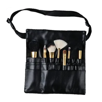 

Artist Cosmetic With Belt Waist Professional Tool Display Portable Accessories Make-Up Brush Bag Holder Synthetic PU