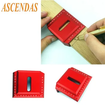 

Saddle Square Right Angle Marking Ruler 2-1/2 Inch 90 Degree L Shape Scribe Ruler Woodworking Positioning Measuring Ruler CS-090