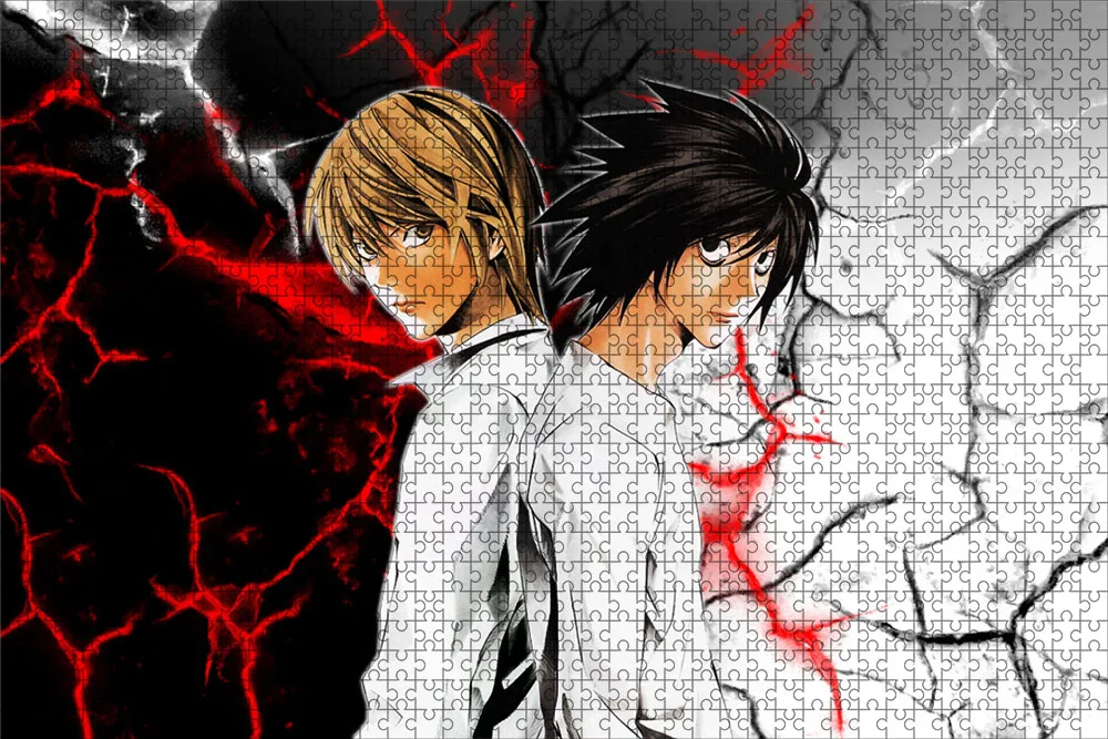 500 Piece Japanese Anime Death Note Puzzles Wooden Yagami Light Puzzles For Adults Children Educational Toys Gifts