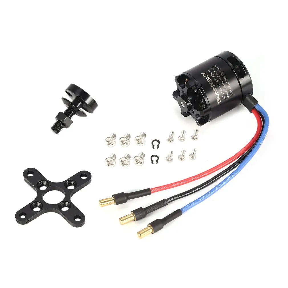 SUNNYSKY X2216 1250KV/880KV II 3,175 мм 2-4S Outrunner бесщеточный двигатель для радиоуправляемого дрона 400-800g с неподвижным крылом 3D самолет мультиротор