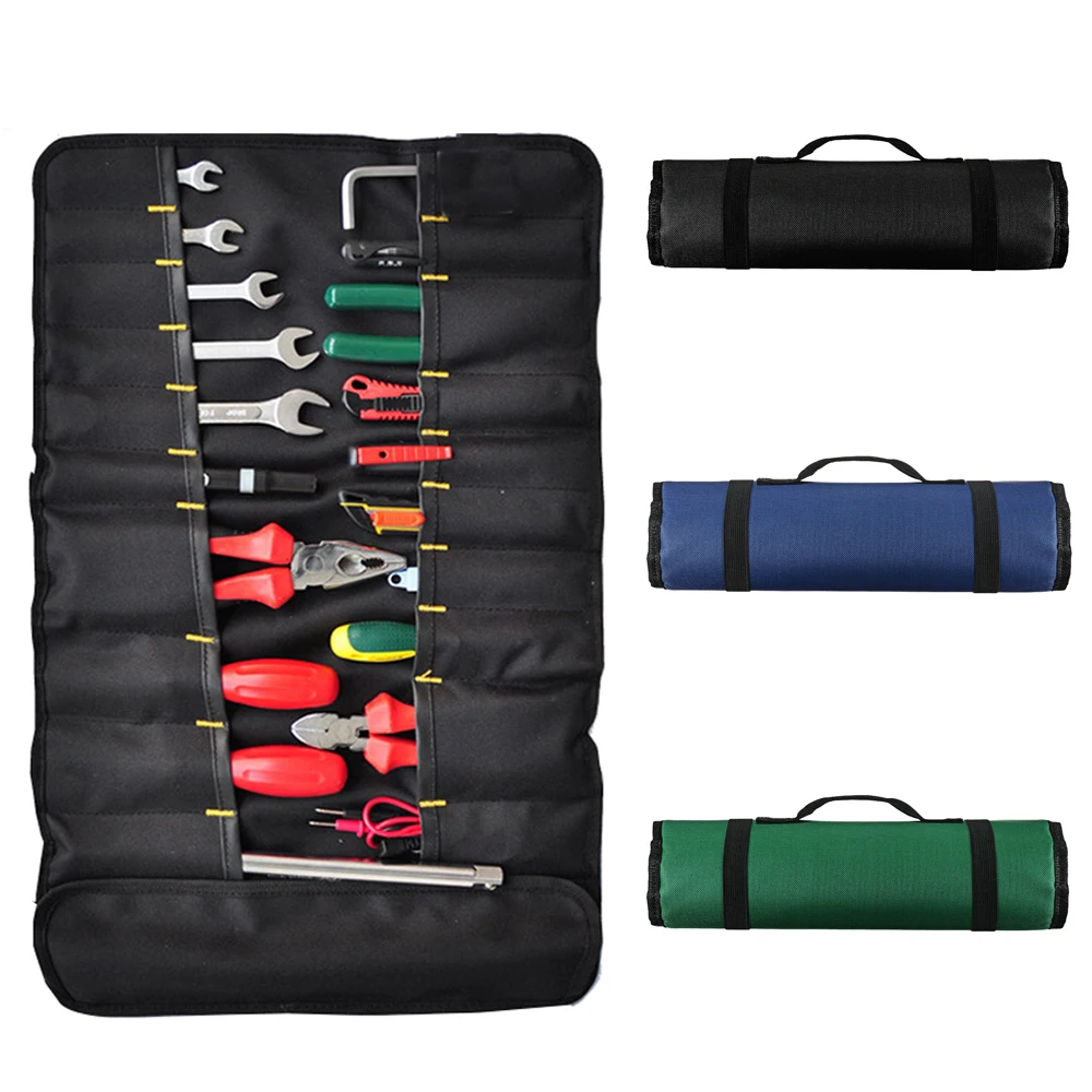 Multifunction Tool Bags Practical Carrying Handles Oxford Canvas Chisel Roll Bags For Tool 3 Colors New instrument Case