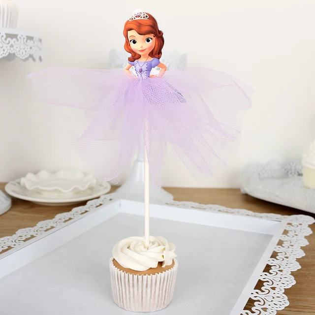 1pcs 3D princess party anniversaire1an stereo honeycomb paper birthday kids gift fairy princess greeting card party decor cake topper 1pcs